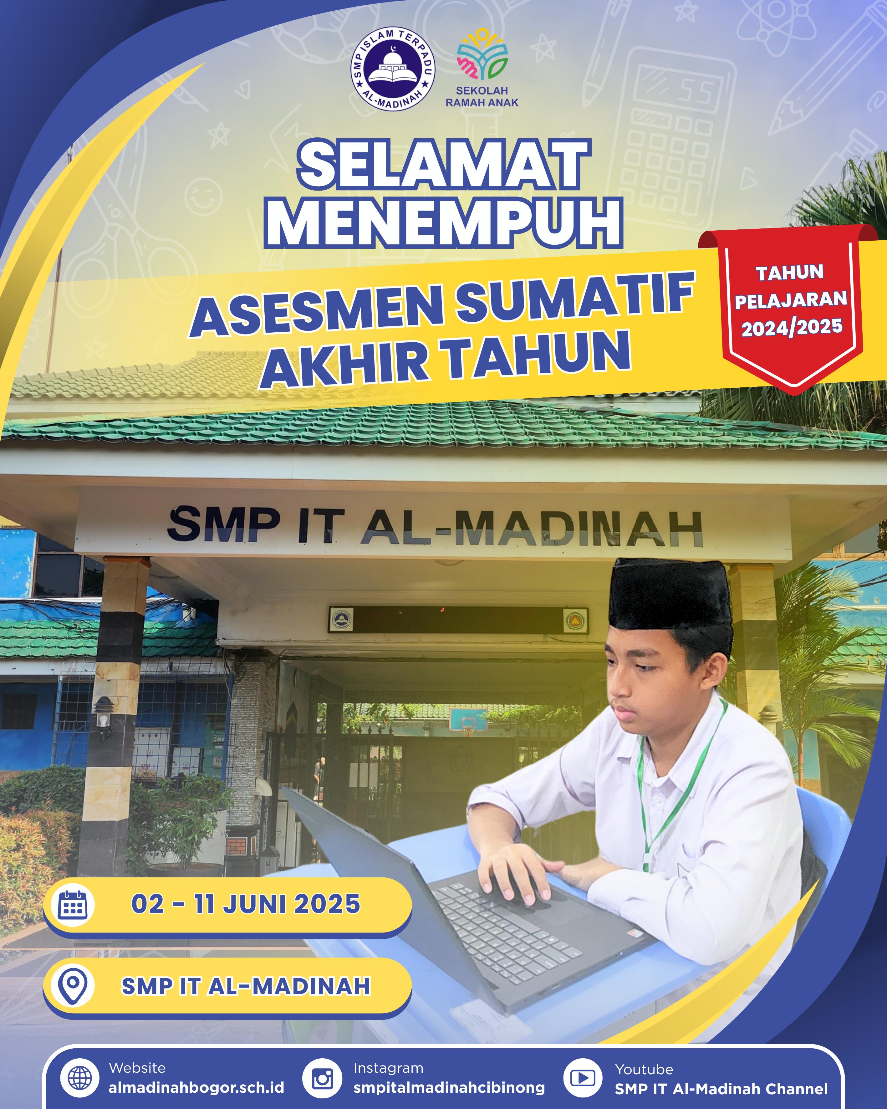 Bangun Generasi Cerdas dan Berakhlak, SMPIT Al Madinah Gelar Asesmen Sumatif Akhir Tahun