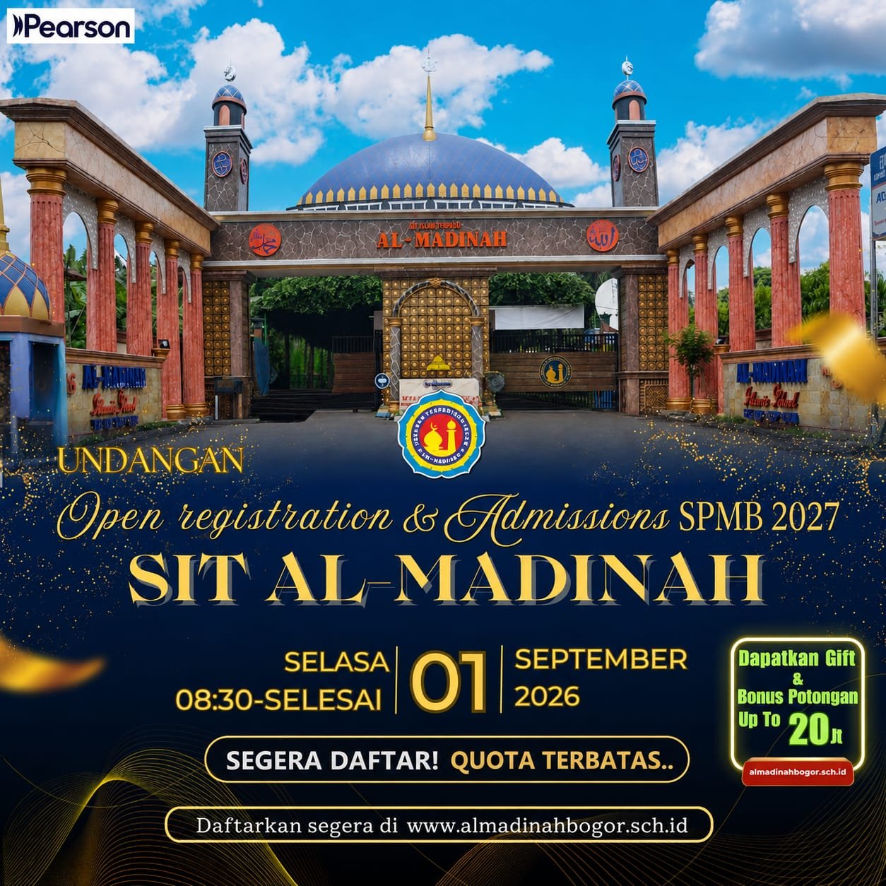 GRAND OPENING PEMBUKAAN PPDB SIT AL-MADINAH Tahun Ajaran 2027/2028