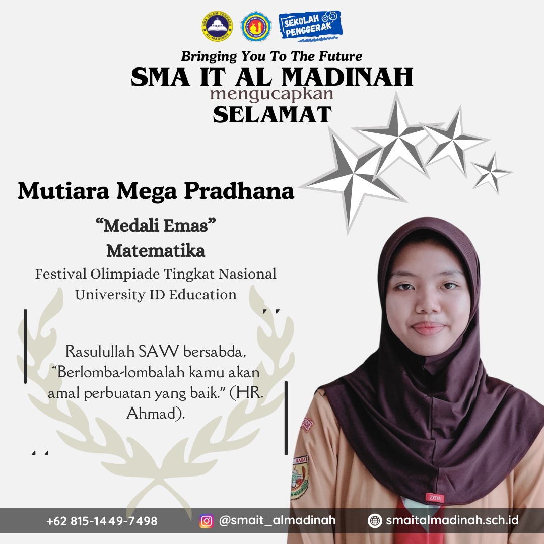 Mendali Emas Matematika Festival Olympiade Tingkat Nasional University ID Education 2024