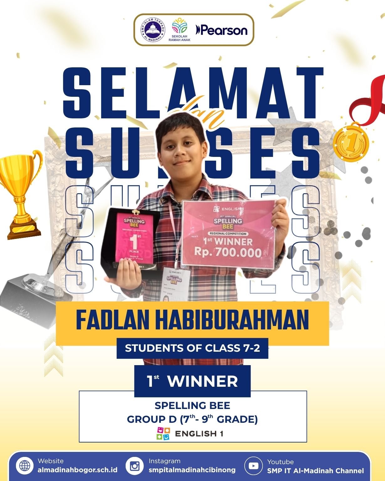 JUARA 1 LOMBA SPELLING BEE